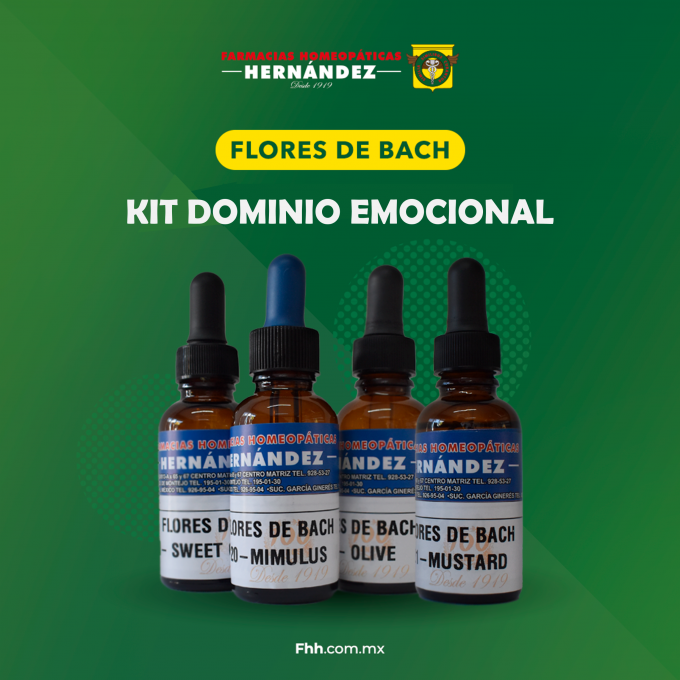 Kit de Flores de Bach para Dominio Emocional